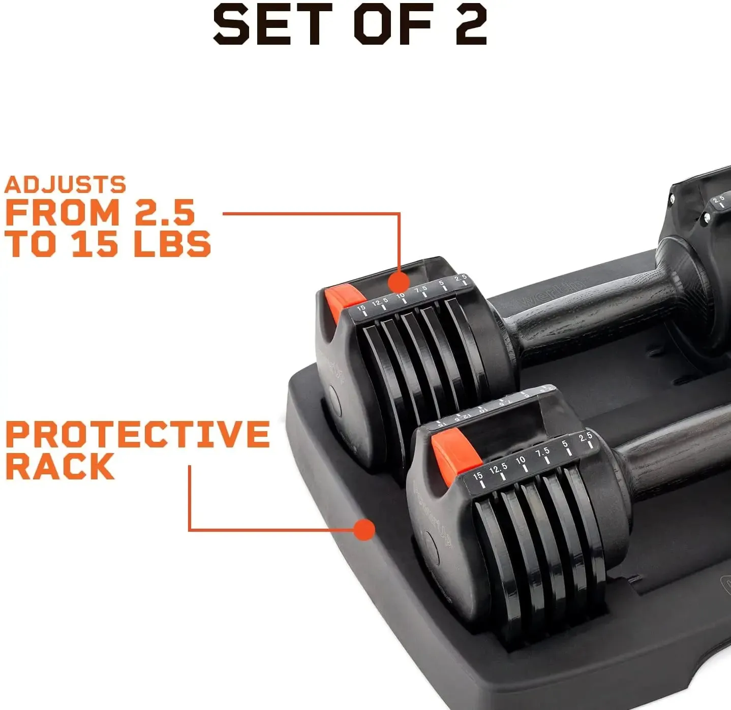 PowerUp  Adjustable Dumbbells