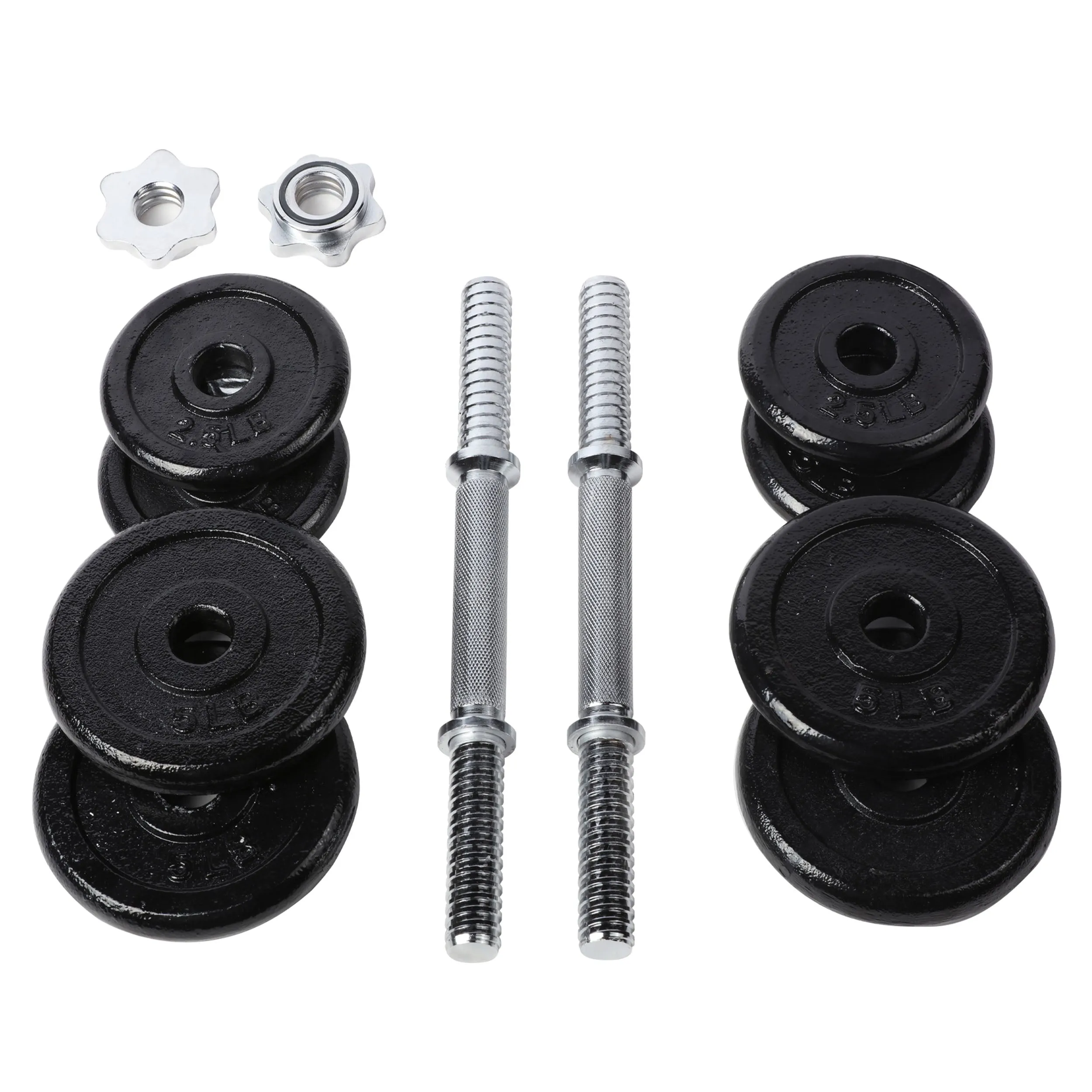 PRCTZ 40lb Adjustable Cast Iron Dumbbell Set