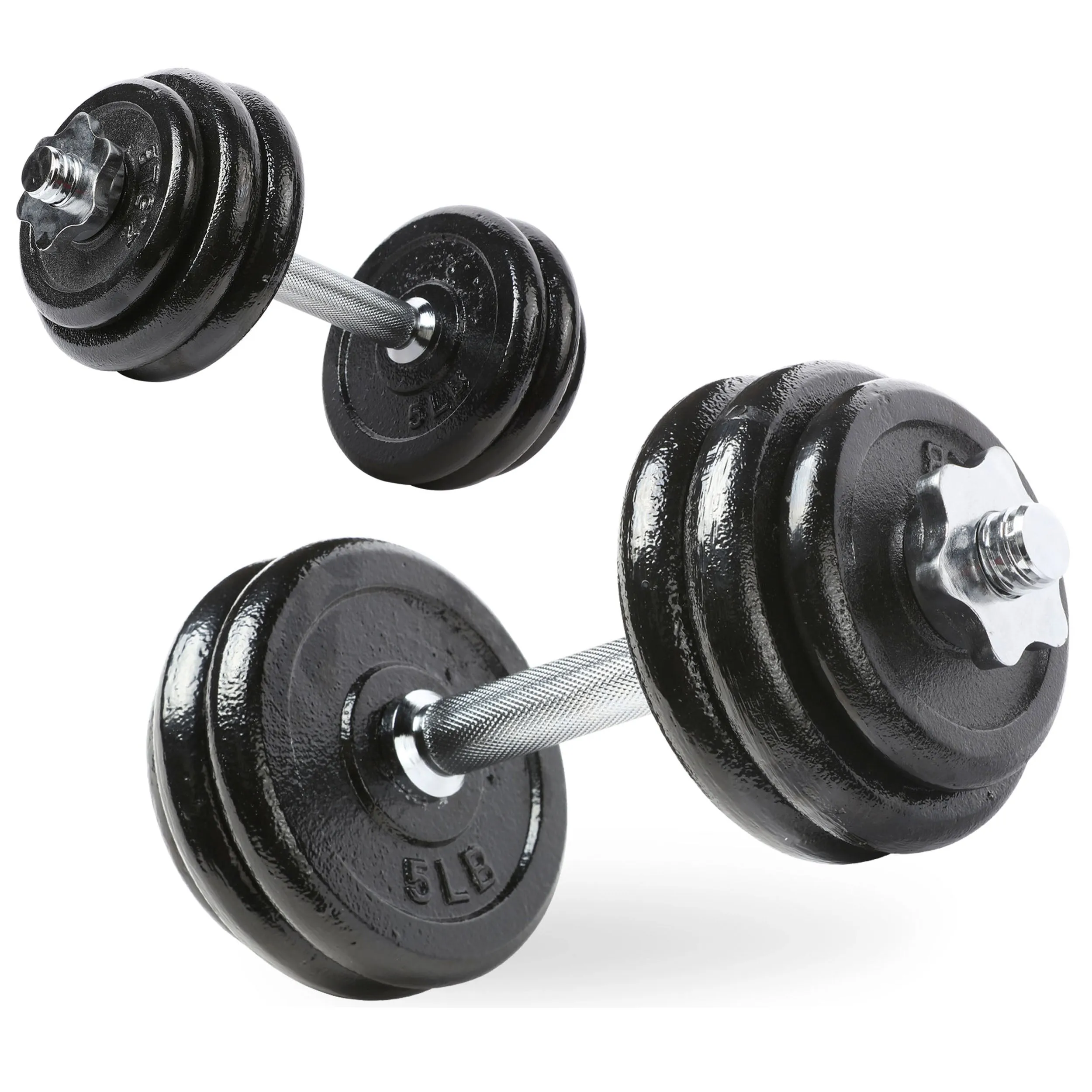 PRCTZ 40lb Adjustable Cast Iron Dumbbell Set