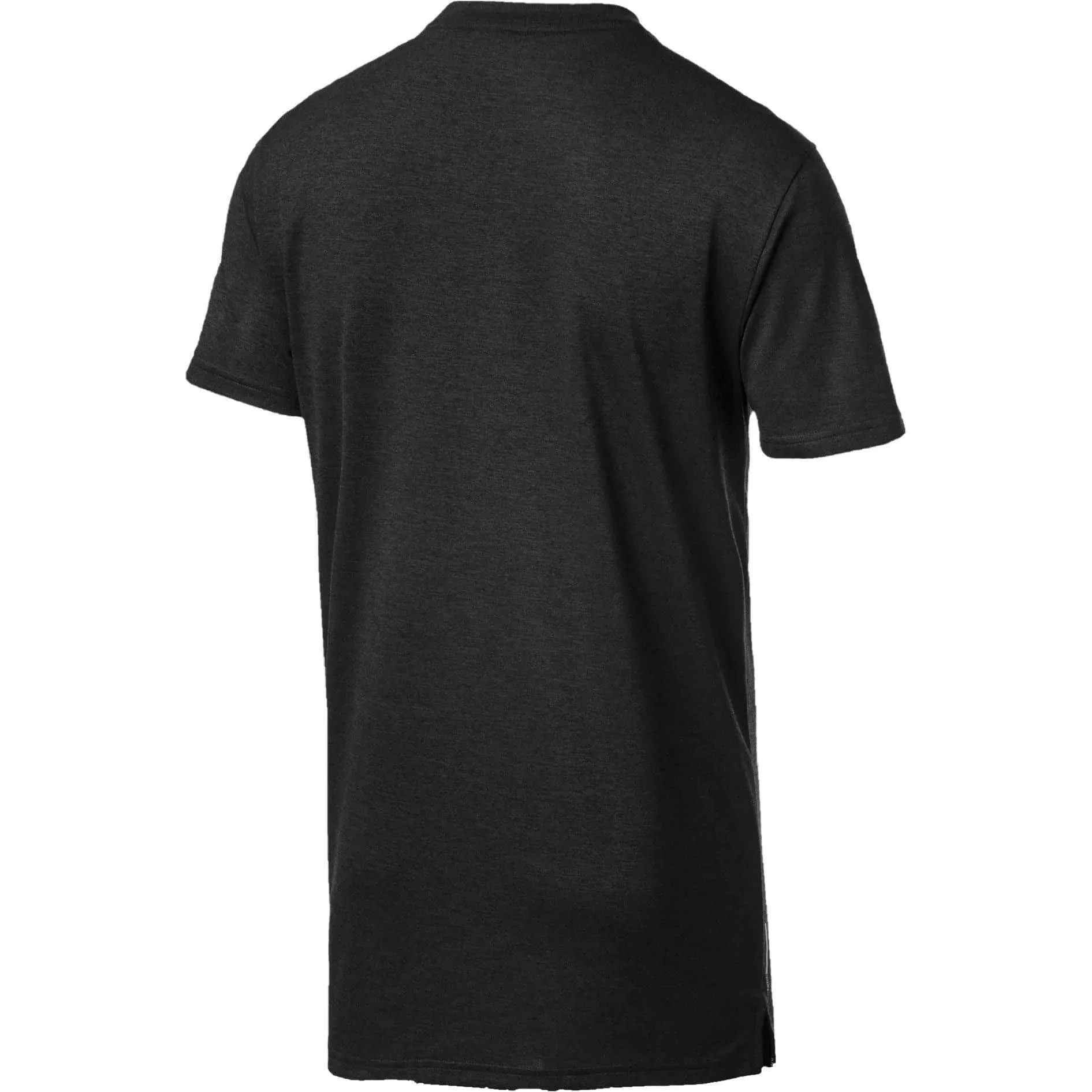 Puma Heather Cat Short Sleeve Mens Training Top - Black