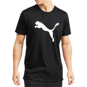 Puma Heather Cat Short Sleeve Mens Training Top - Black