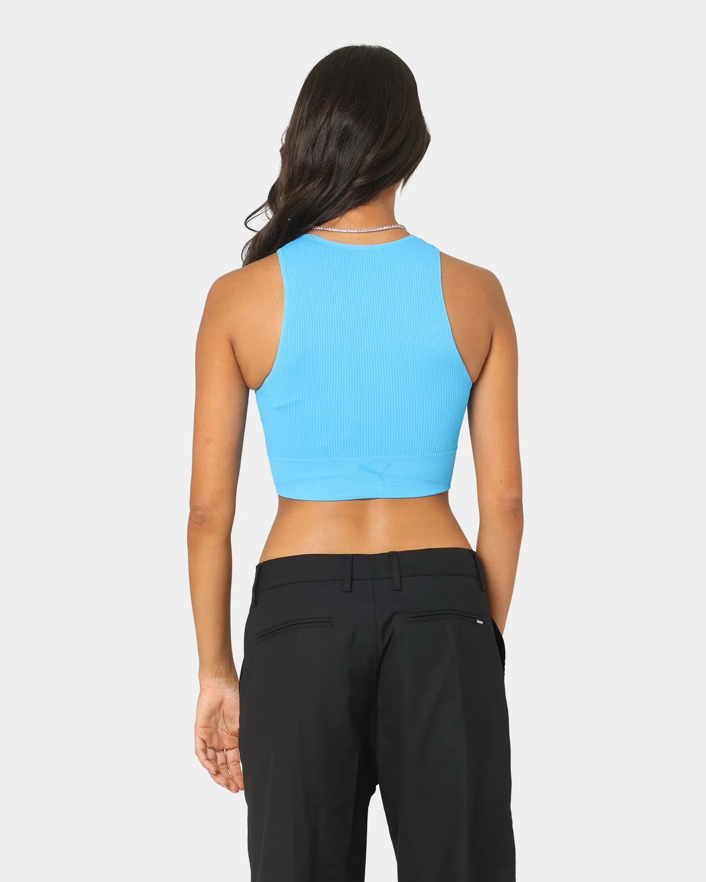 Puma Women's Infuse EvoKnit Crop Top Blue