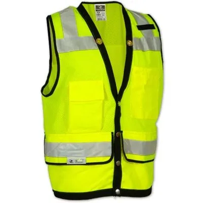 Radians SV59-2ZGD Type R Class 2 Heavy Duty Surveyor Safety Vest, Hi-Vis Green, 1 Each