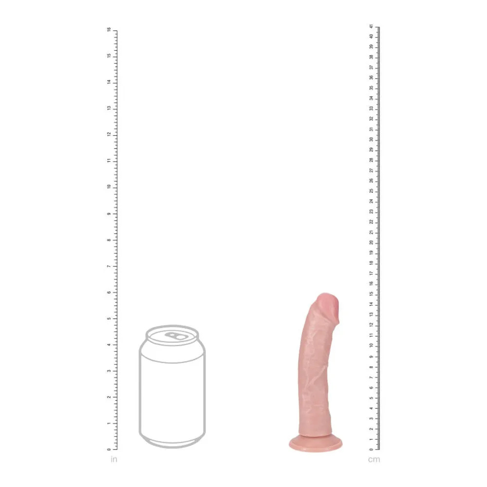 Realrock 6&quot; Vibrating Cock Regular Curved Flesh