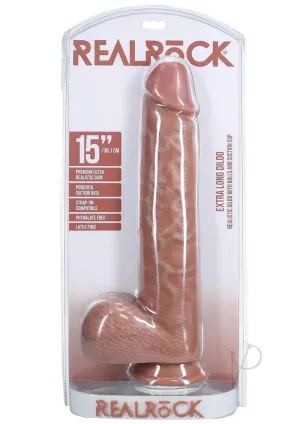 Realrock Xl Straight W Balls 15 Tan