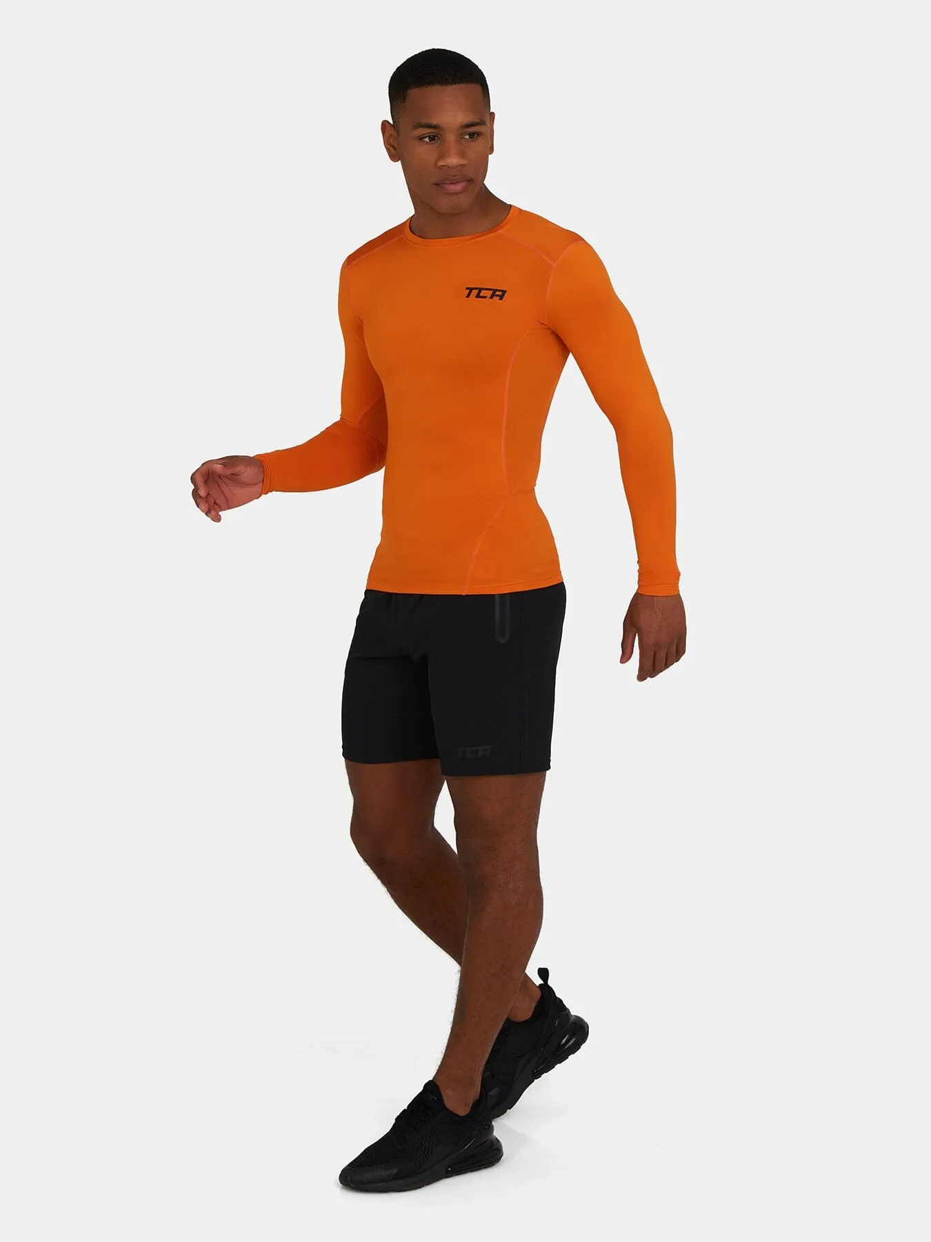 SuperThermal Compression Base Layer Long Sleeve Crew Neck For Men With Brushed Inner Fabric