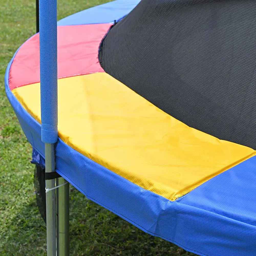 TheLAShop 14 ft Trampoline Pad Replacement Spring Cover Rainbow