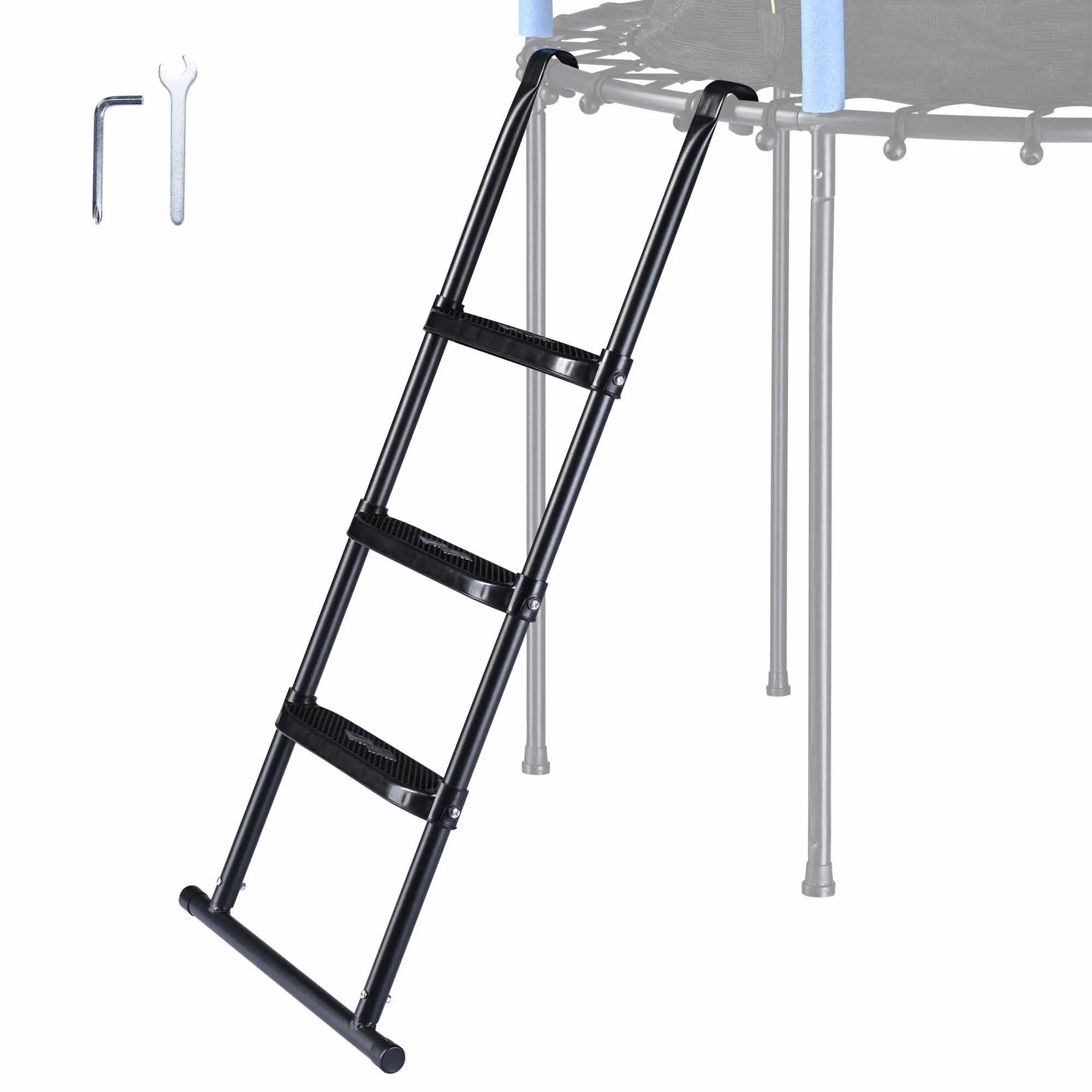 TheLAShop Trampoline Ladder Non-slip 3 Wide-Step 43-inch