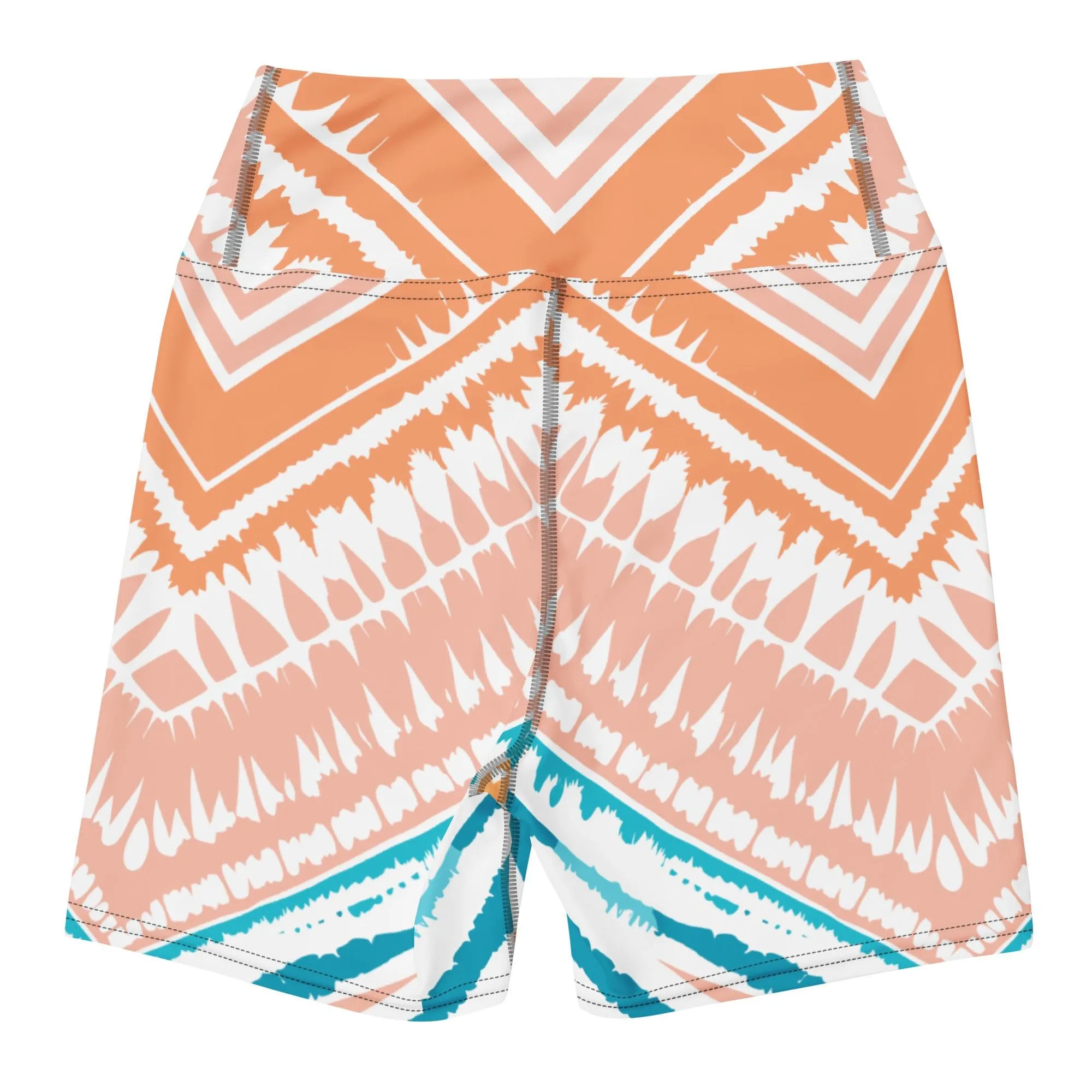 Tie-dye Yoga Shorts Peachy Blues