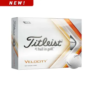 Titleist New Velocity Golf Balls - White