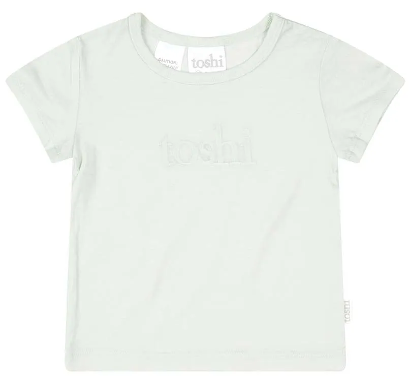 TOSHI ORGANIC LOGO TEE EUCALYPT