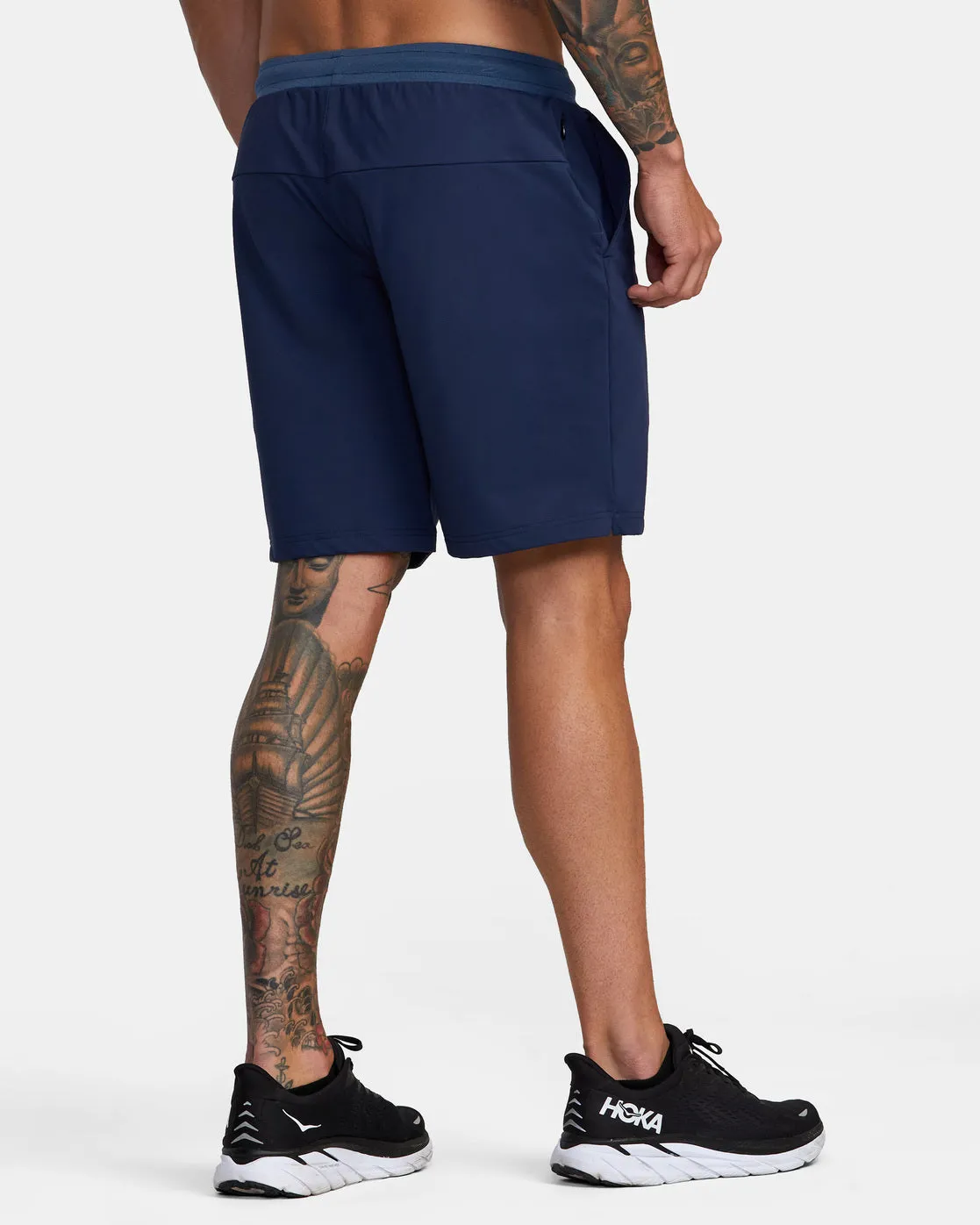 VA Sport Trainer Elastic Waist Shorts - Army Blue