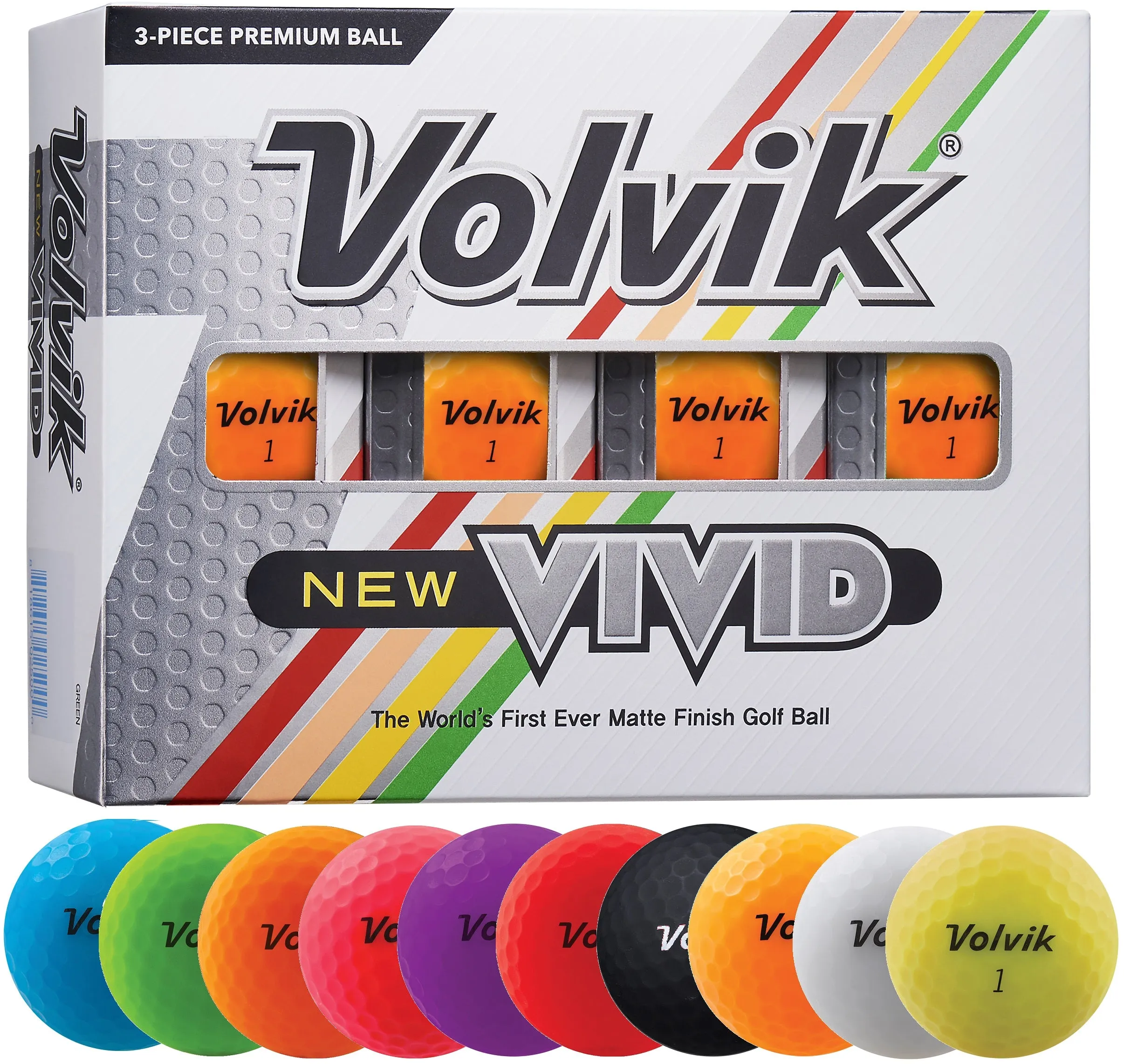 Volvik Vivid Matte Finish Golf Balls